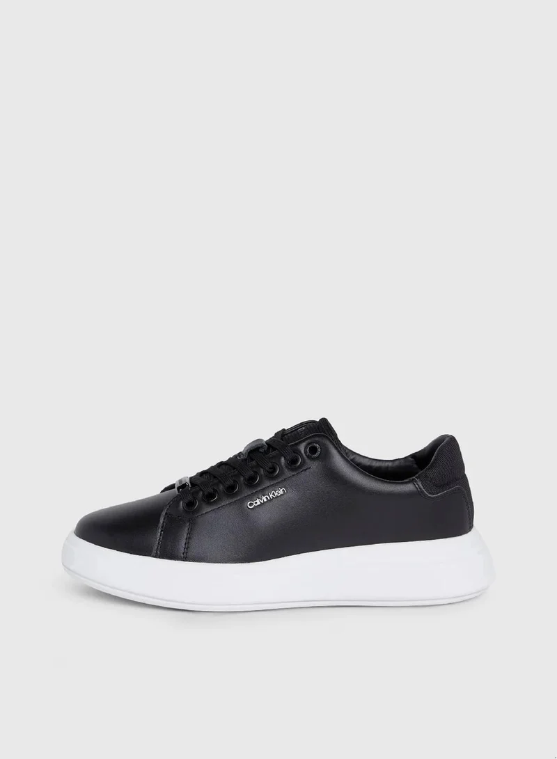 Calvin Klein Black Leather Trainers for Women | Best Price UAE