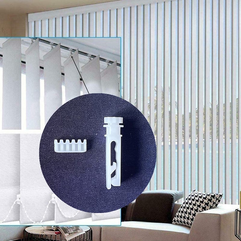 APUXON 20pcs The Stem and Gear for Vanes Carrier of 3-1/2"" or 5"" Vertical Blinds Components Used for Headrail - Image 5
