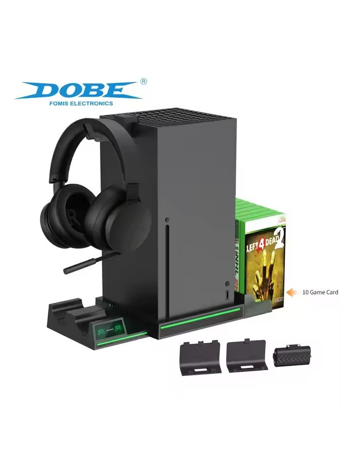 DOBE - Dobe TYX-1622 Multi-function Base XSX Controller Charger Disc Storage Rack for XOBX Series X Console - Image 1