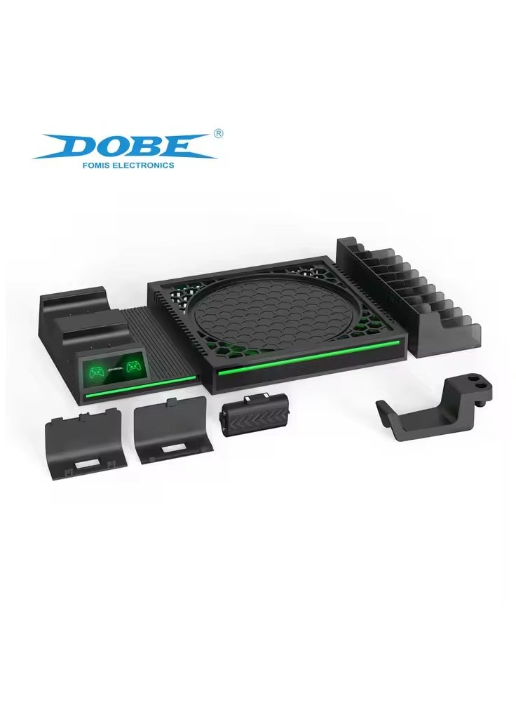 DOBE - Dobe TYX-1622 Multi-function Base XSX Controller Charger Disc Storage Rack for XOBX Series X Console - Image 1