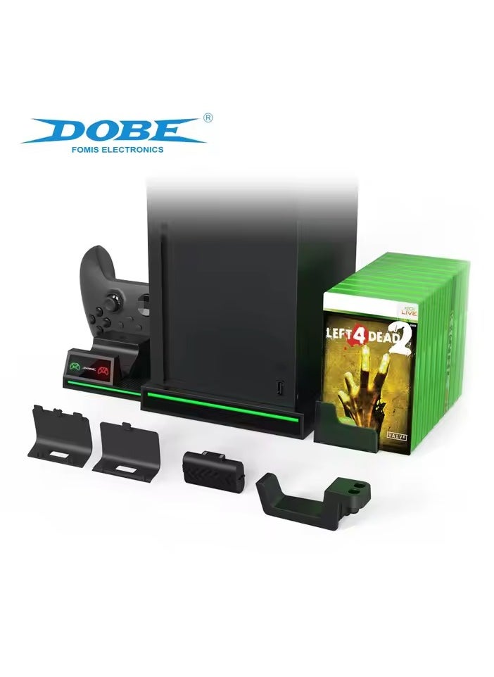 DOBE - Dobe TYX-1622 Multi-function Base XSX Controller Charger Disc Storage Rack for XOBX Series X Console - Image 1