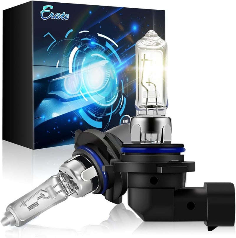 Erato 9005/HB3 Halogen Headlight Bulb 12V 55W/60W Fog Lights 4300K Warm White Replacement Headlamp (2 Packs) - Image 1