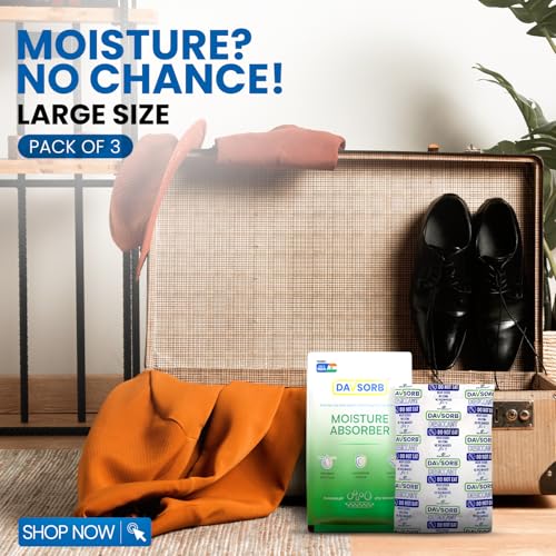CILICAnT DAVSORB Dehumidifier Room Moisture Absorber, Pack of 3-100gm Large Size Sachets (3x100=300gm) for Home, Cars, Electronic items, Wardrobe & Shoe Racks | Fights Excess Moisture & Prevents Fungus - Image 4