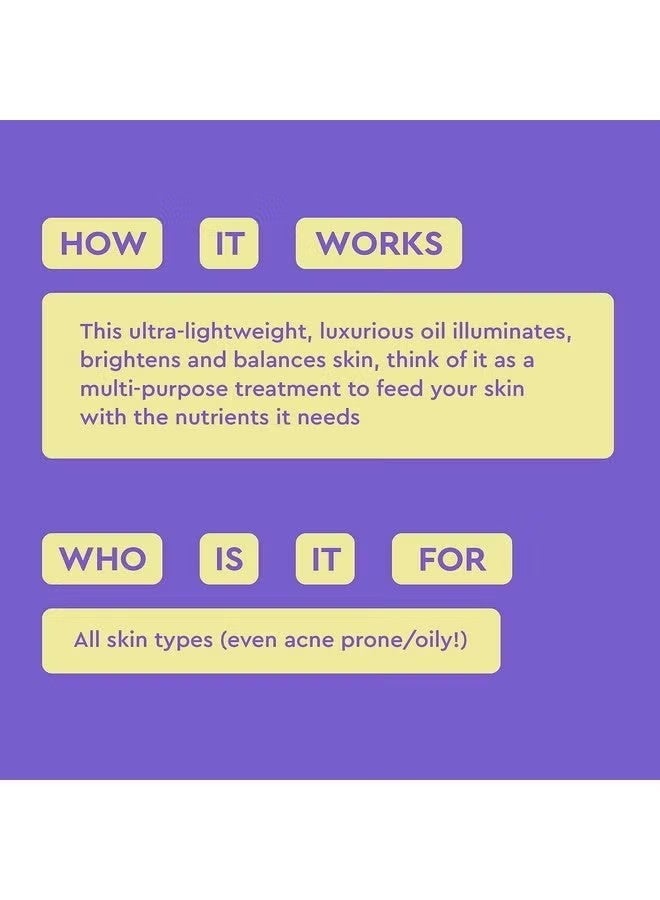 BYOMA Hydrating Recovery Oil Luxury Face Oil With Squalane Jojoba Oil & Seabuckthorn Oil Instant Radiant And Glowy Skin Barrier Repair Facial Oil 1.01 Fl. Oz - Image 4