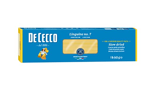 De Cecco Linguine No. 07 Pasta, 16 Oz, Authentic, Slow Dried, Made with Durum Wheat, Versatile Pasta for Sauces & Recipes, Made in Italy - Image 5
