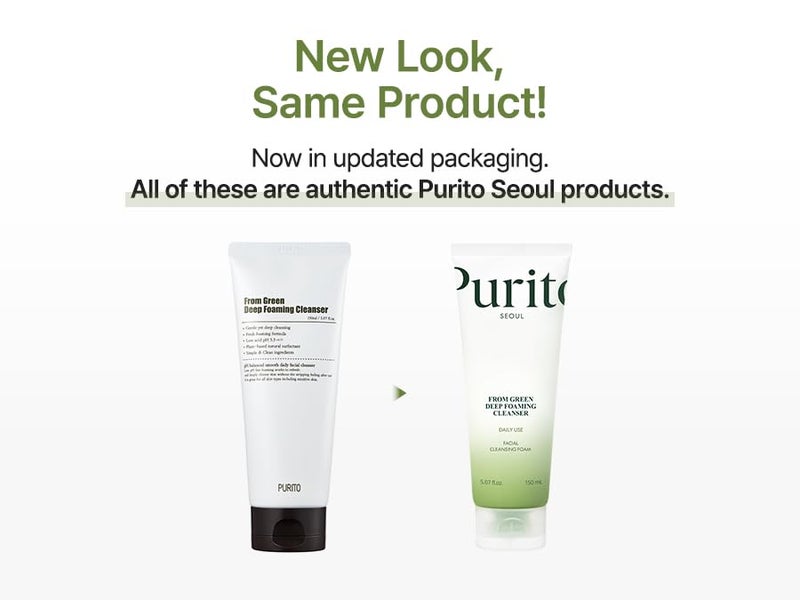 PURITO From Green Deep Foaming Cleanser 150ml / 5.07 fl.oz, pH 5.5, plant-based, natural ingredients, cruelty-free, Vegan - Image 2