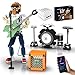 Suplanet Rock Star Guitarist Building Sets for Adults with Bluetooth Speaker Electric Guitar Singer Band Building Block Kit for Kids Music Fans The Art Integration of Music and Technology 721 PCS - Image 2