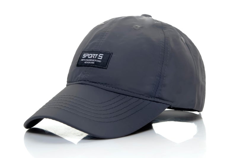 ketmart Hat for Men Woman Sports Cap Sun Hat Quick Drying Soft Polyester Fiber Adjustable for Men and Women(Color_Grey) - Image 1