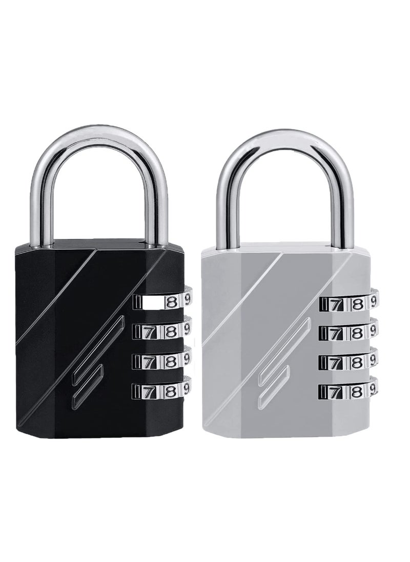 SYOSI - Combination Locks Resettable 4-Digit Outdoor Waterproof Padlock for Gym, School Locker, Fence, Toolbox, Gate, Hasp Storage Lock - Image 1