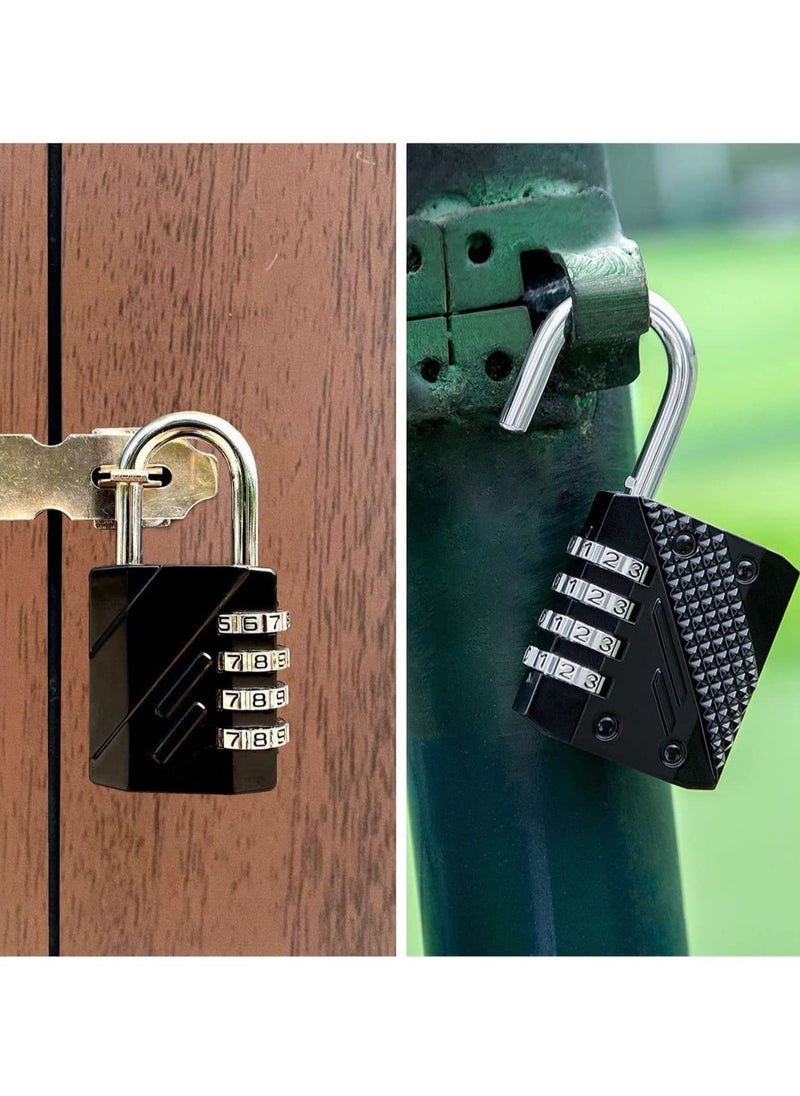 SYOSI - Combination Locks Resettable 4-Digit Outdoor Waterproof Padlock for Gym, School Locker, Fence, Toolbox, Gate, Hasp Storage Lock - Image 1