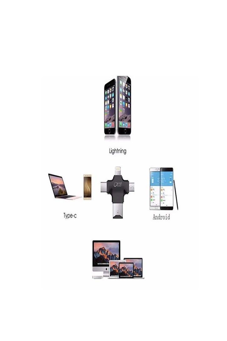 4 In 1 USB Otg Tf Micro Sd Card Reader - Image 3