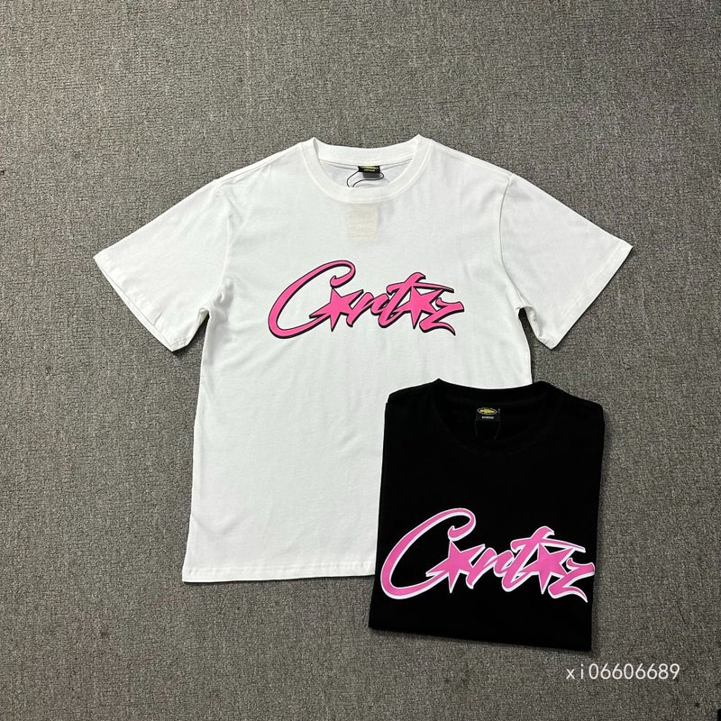 تي شيرت قصير الأكمام كورتز ألكاتراز المتنوع للتجارة الخارجية عبر الحدود 2024 أسلوب ساخن تي شيرت ثقيل قميص أساسي علامة تجارية عصرية أبيض واسع - Image 3