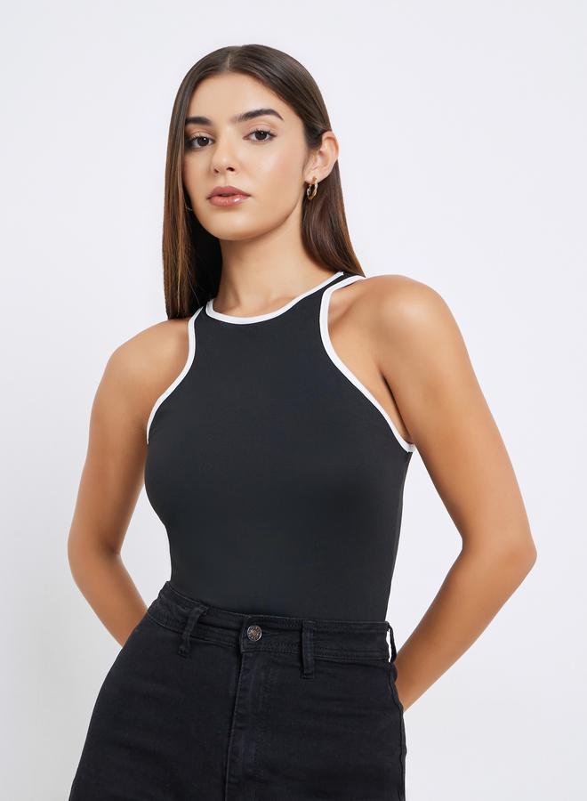 Styli Sleeveless Black Cami Top - Image 3