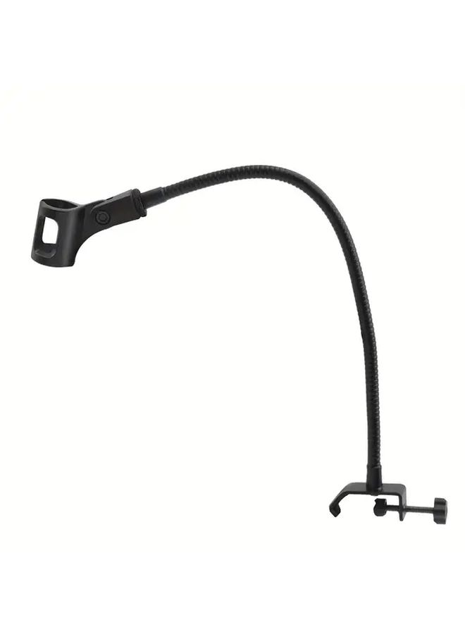 Black Flexible Microphone Stand Adjustable Gooseneck Arm For Desktop Live Broadcast - Image 1