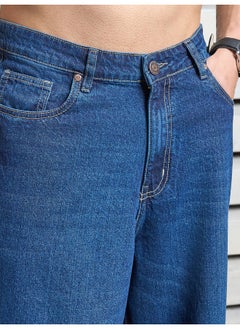 HIGH STAR Men’s Baggy Loose Fit Indigo Jeans – Comfortable and Casual  - Image 5