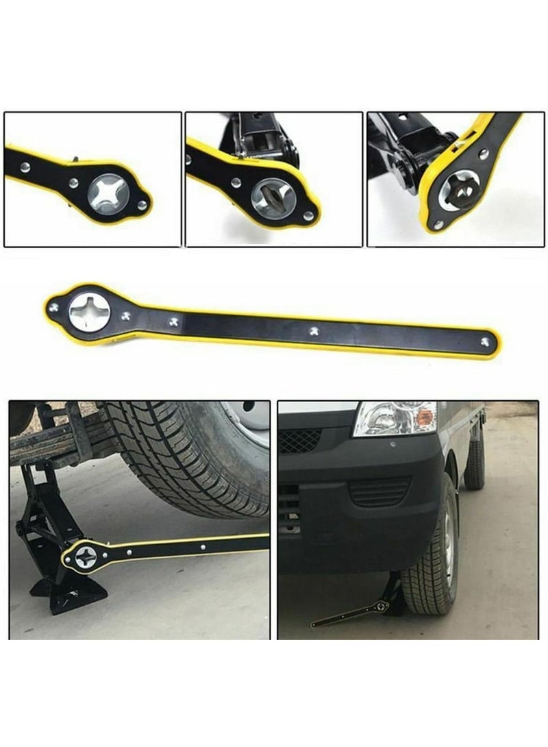 34cm Car Jack Wrench – Effort-Saving 0.6cm Thick Metal Handle (2cm Diameter), Quick-Lif - Image 2