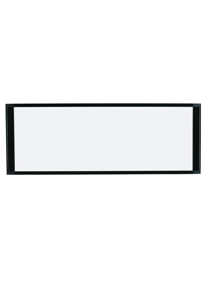 ماستر فيجون لوح مسح جاف مغناطيسي ذهبي فائق الجودة، مقاس 36 × 18 بوصة، إطار من الألومنيوم الأسود (Ma10007705)، أبيض - Image 1