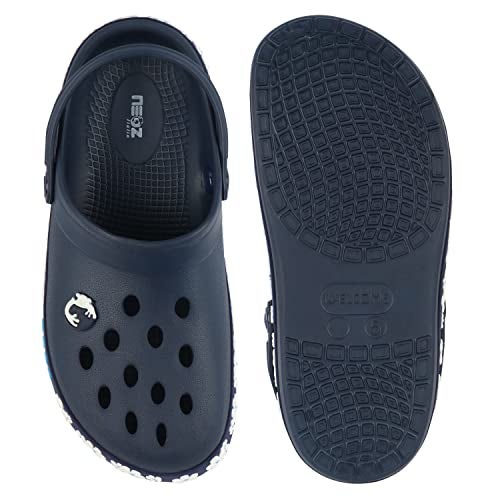 Neoz Casual Slingback Clogs for Kids with Soft Sole | Slip-On Breathable, Lightweight | Comfortable & Durable | Stylish Indoor & Outdoor Sandals Clogs for Kids, K-JASMINE-NAVY_4 - Image 2