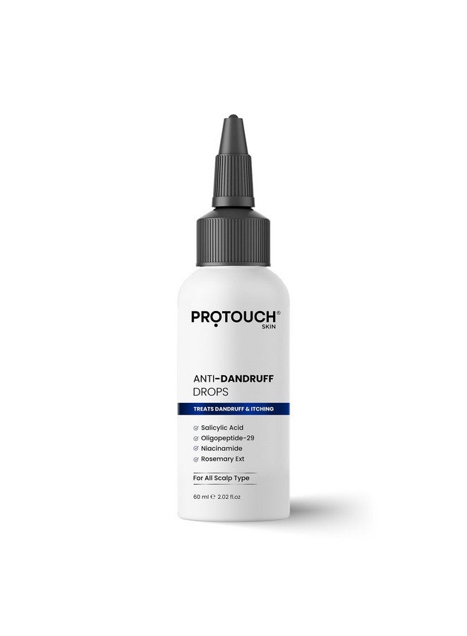 PROTOUCH Anti Dandruff Drops (Serum) - Niacinamide, 0.5% Salicylic Acid, Oligopeptide, Rosemary Ext | Soothes Itchy, Inflamed Scalp | Nourished Hair | For All Scalp Types - 60 ML - Image 2