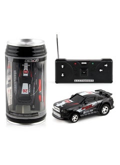 Generic Electric Can Light Remote Control Car Mini Canned Four-way Wireless Remote Control Car Racing Toy Car With Roadblock-Color:1681 Can Remote Control Car Black 120g  - Image 1