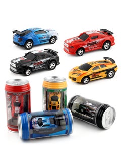 Generic Electric Can Light Remote Control Car Mini Canned Four-way Wireless Remote Control Car Racing Toy Car With Roadblock-Color:1681 Can Remote Control Car Black 120g  - Image 5