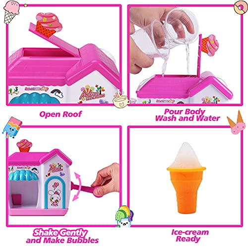 AugToy Bath Toys for Toddlers 3-5 Years, Ice Cream Foam Maker Bath Toys for Kids Ages 4-8, Bubble Pretend Cake Play Set Bathtub Toys Age 3 4 5 Year Old Girls Boys Christmas Birthday Gifts Idea - Image 5
