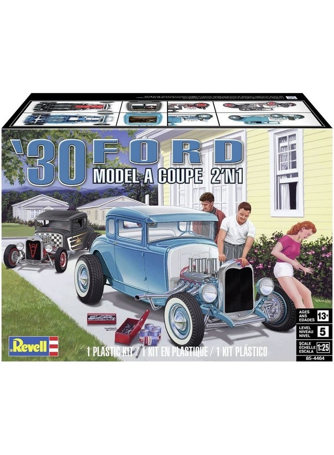 Revell 85-4464 1930 Ford Model ‘A’ Coupe 2'N1 1:25 Scale 154-Piece Skill Level 5 Model Truck Building Kit, White - Image 2