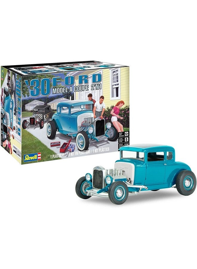 Revell 85-4464 1930 Ford Model ‘A’ Coupe 2'N1 1:25 Scale 154-Piece Skill Level 5 Model Truck Building Kit, White - Image 1