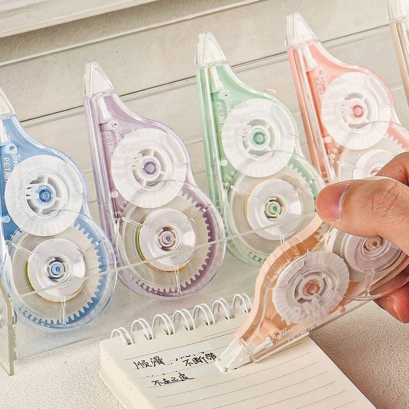 Shein 5-Pack Correction Tape, 72m High Capacity, Student Correction Tape, Writing Correction Tool, Eraser, for Homework, School Supplies, Back to School - One Size - Image 5