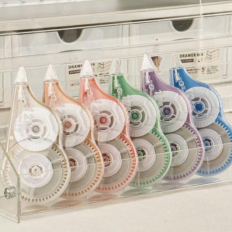 Shein 5-Pack Correction Tape, 72m High Capacity, Student Correction Tape, Writing Correction Tool, Eraser, for Homework, School Supplies, Back to School - One Size - Image 1