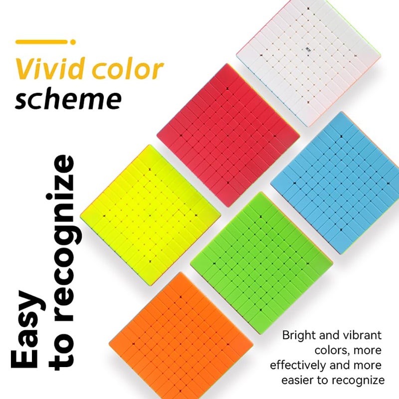 Willking Qiyi 10x10 stickerless Speed Cube QY 10x10x10 Puzzle Speed Cube - Image 5