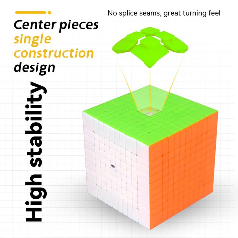 Willking Qiyi 10x10 stickerless Speed Cube QY 10x10x10 Puzzle Speed Cube - Image 4