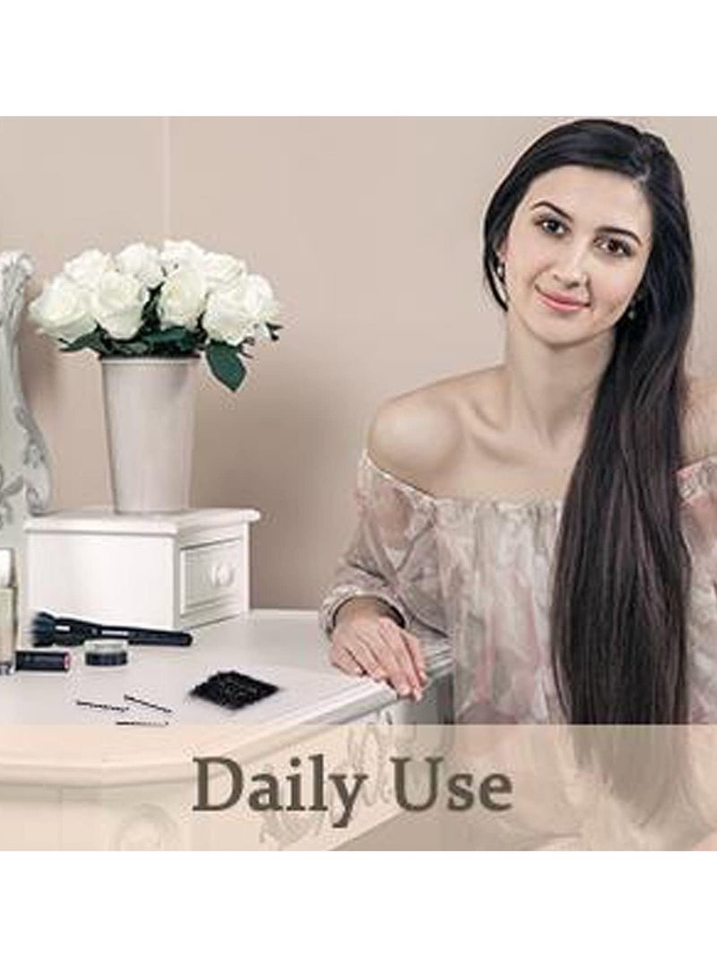 مملكة الإكسسوارات مشابك شعر معدنية من أكسسورايز كينجدوم، دبابيس بوبي، دبابيس على شكل حرف U، دبابيس تصفيف الشعر، دبوس جودا، مجموعة أدوات تصفيف الشعر للنساء والفتيات (أسود، متوسط، عبوة من 3 إلى 24 قطعة). - Image 5