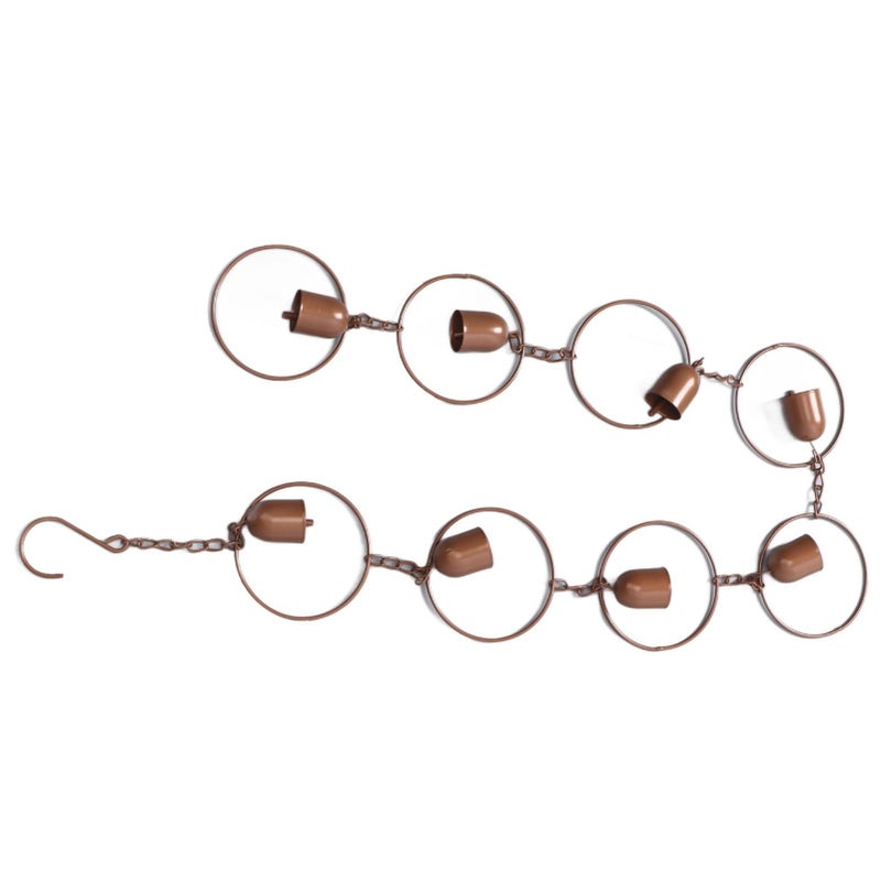 Metal Rain Chain Gutter Drainage Decorative Bell Shaped With Soothing Sound Easy Installation Outdoor Rainwater System - Image 4
