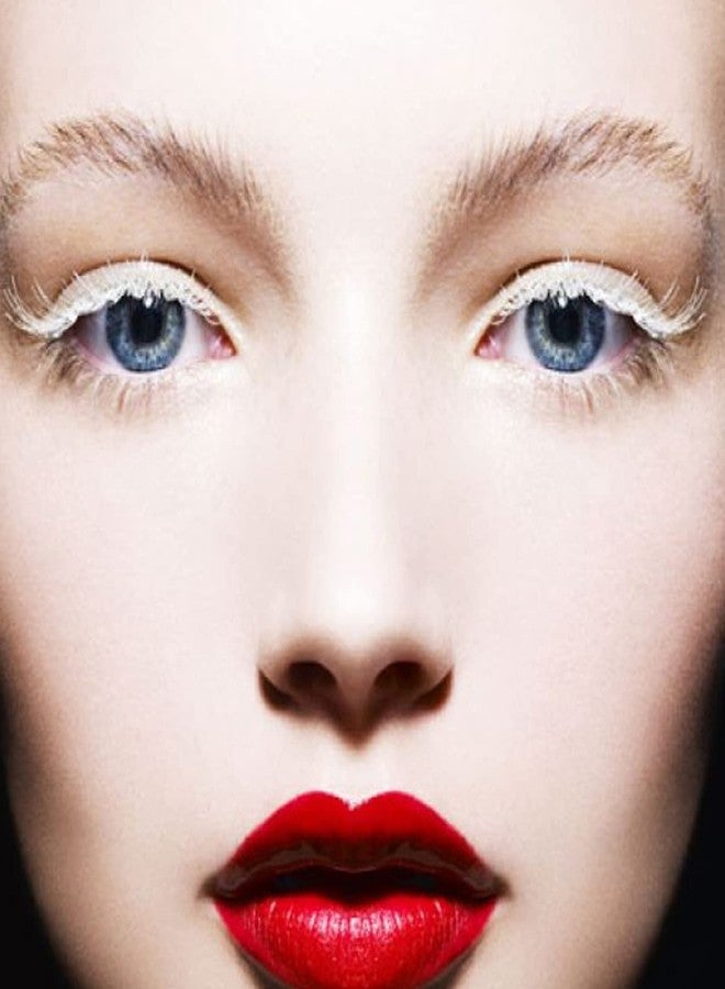 داودر رموش بيضاء صناعية للهالوين، رموش خفيفة بطول 18 مم، رموش مكياج للعيون، رموش لحفلات التنكر، رموش عيد الميلاد، 5 أزواج من DAODER (أبيض) - Image 2