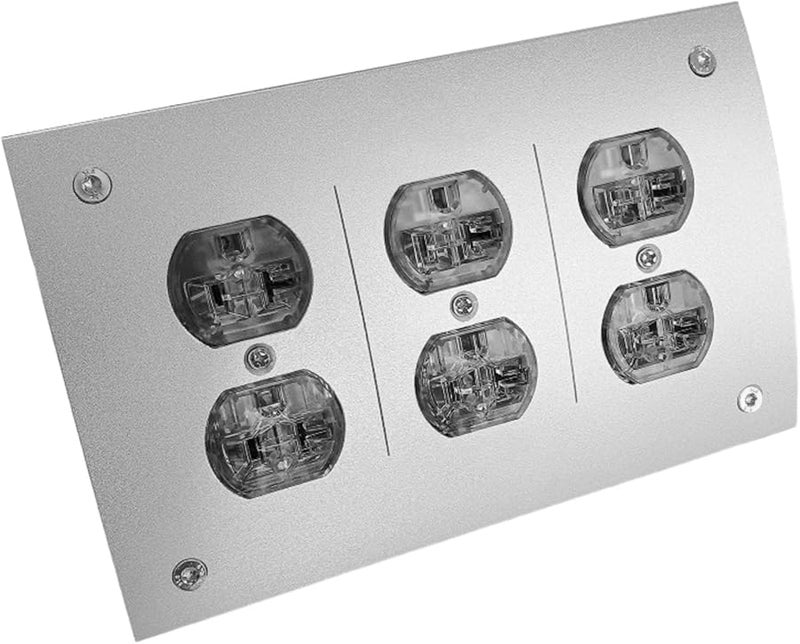 منظم طاقة صناعي 6 منافذ 110 فولت مع فلتر مخصص لمعدات الصوت عالية الجودة، مزود بفلتر ضوضاء تردد الراديو - Image 4