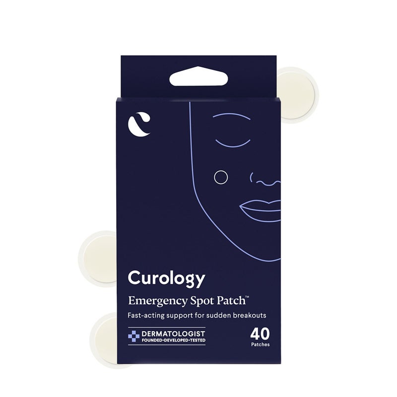 Curology Emergency Spot Pimple Patches for Face, Stocking Stuffer Gifts, Hydrocolloid Pimple Patches Fast-Acting, 40 Count - Image 1