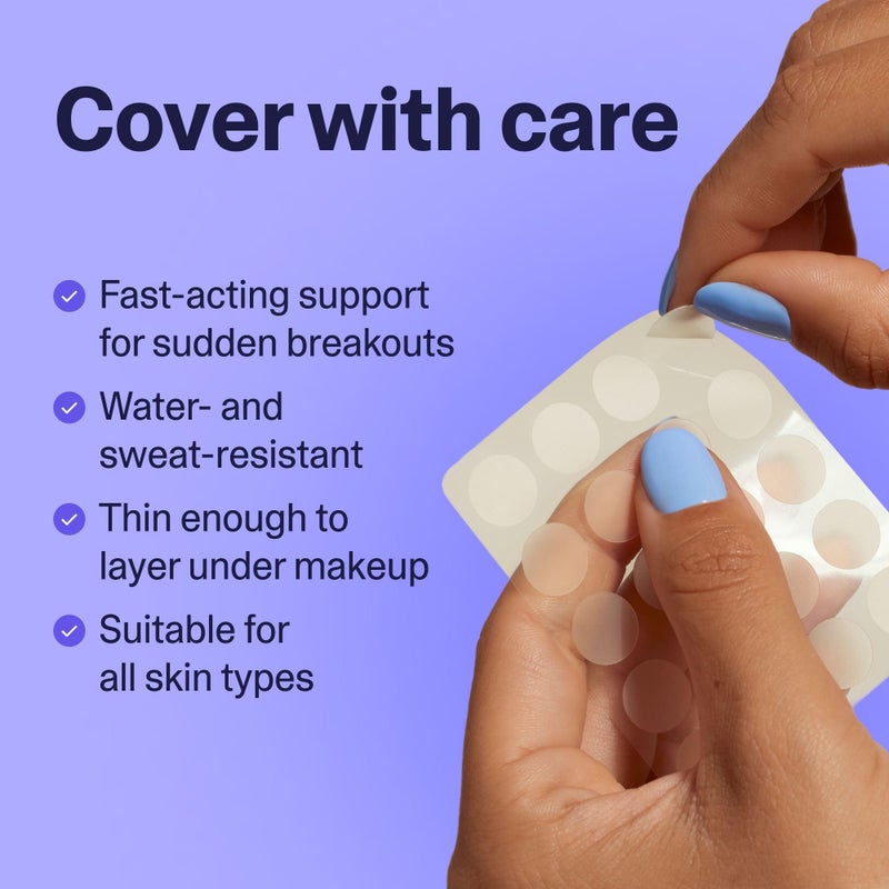 Curology Emergency Spot Pimple Patches for Face, Stocking Stuffer Gifts, Hydrocolloid Pimple Patches Fast-Acting, 40 Count - Image 4