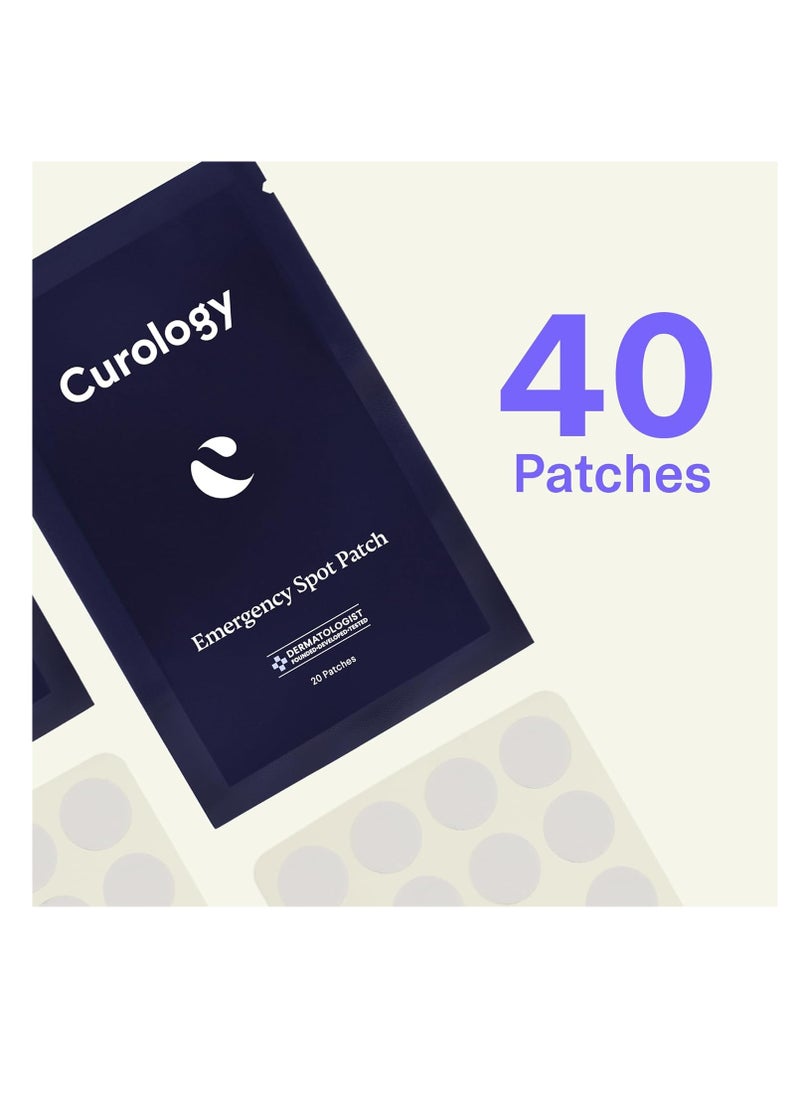 Curology - Curology Emergency Spot Patch, Hydrocolloid Pimple Patches for Face, Fast-Acting Support, Spot Concealing and Oil Absorbing, 40 Count - Image 1