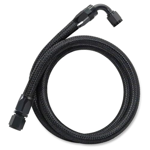 ZONBANG 6AN Fuel Line Kit CPE 2FT Assembled AN6 Braided Fuel Line with Hose End Fitting090 - Image 1
