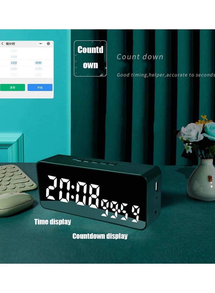 NIBEMINENT Creative Smart APP Alarm Clock Countdown Recording Color Change Clock LED Digital Temperature and Humidity Clock - Image 5