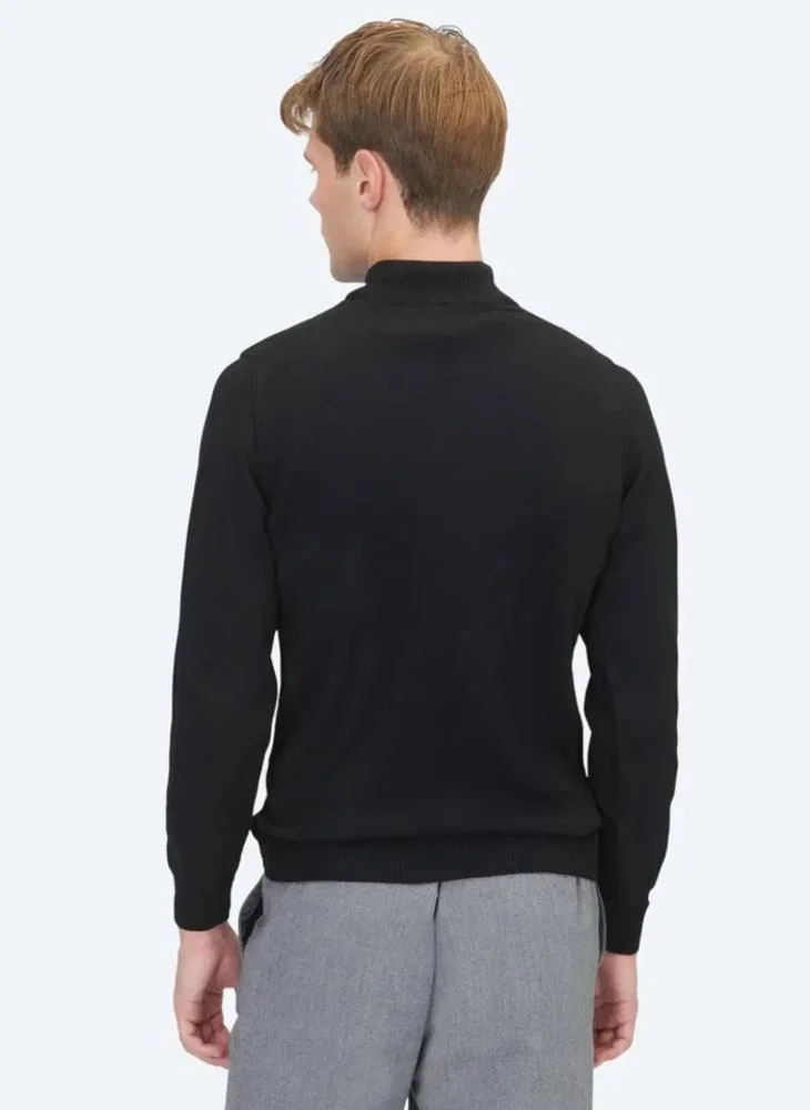 Kip Black Knitwear Sweatshirt