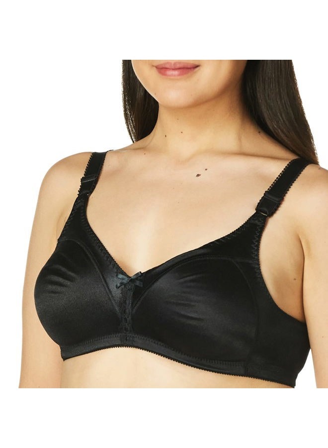 Bali Women's Double Support Wire-Free Bra, Black, 34B - Image 3