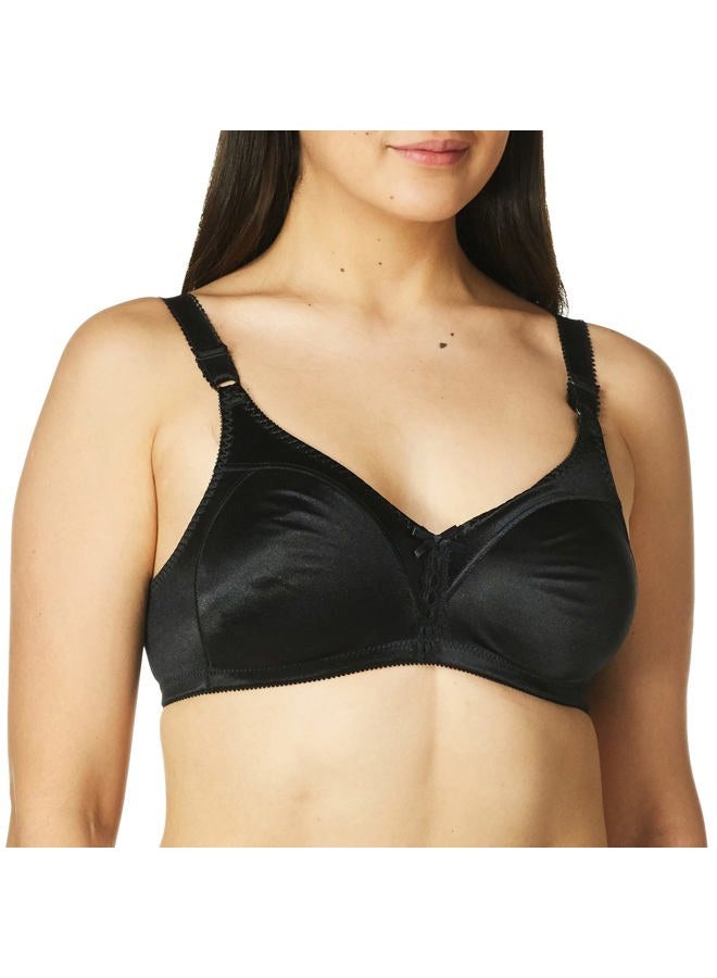 Bali Women's Double Support Wire-Free Bra, Black, 34B - Image 1