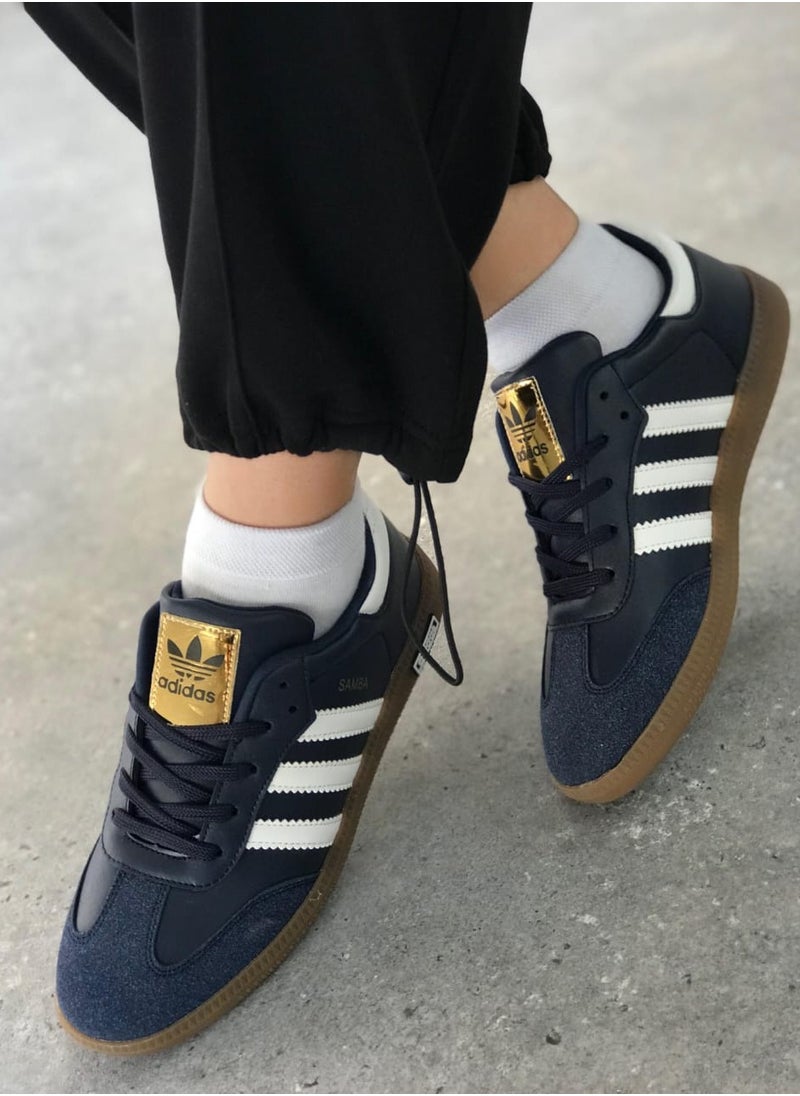 Adidas Samba Casual Boots White and Navy High Copy - pzsku/Z95CA268E6C230E34F46AZ/45/_/1729591865/6fba55f0-318f-440f-8525-c92575e348c9