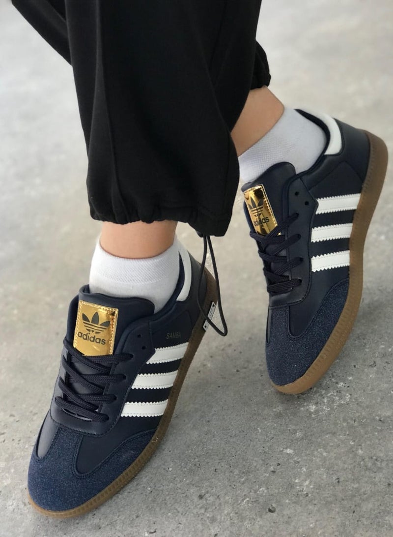 Adidas Samba Casual Boots White and Navy High Copy