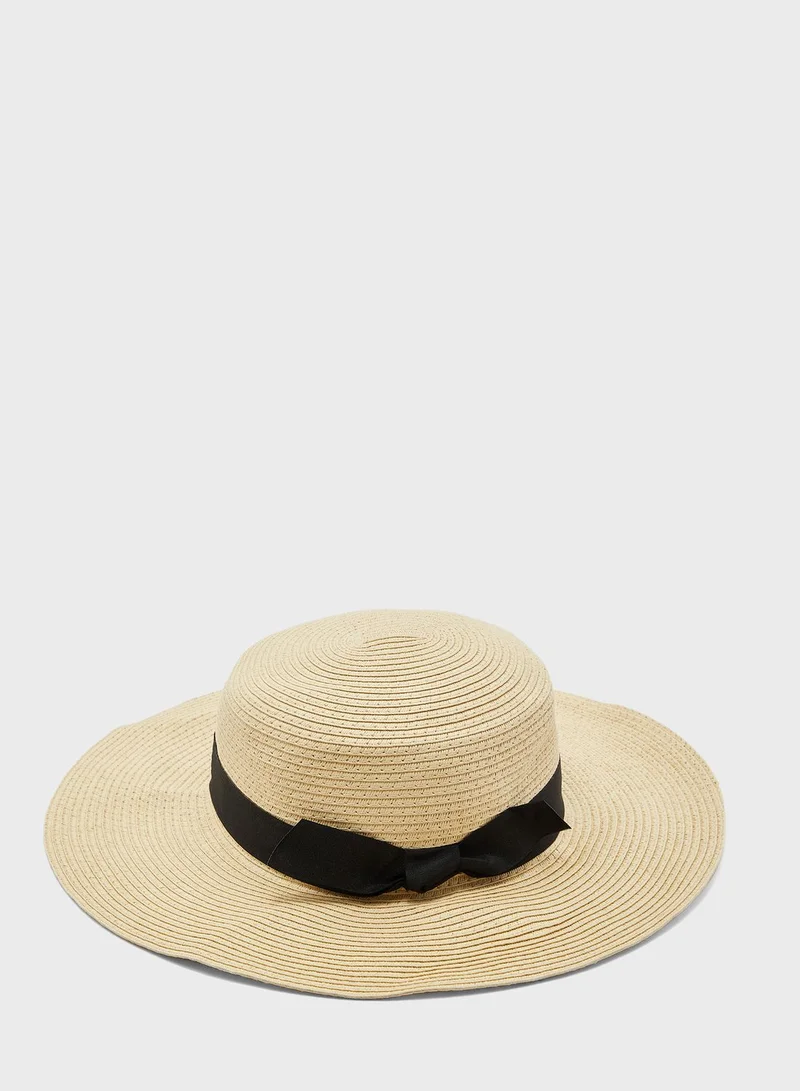 دوروثي بيركنز Bow Trim Boater Hat