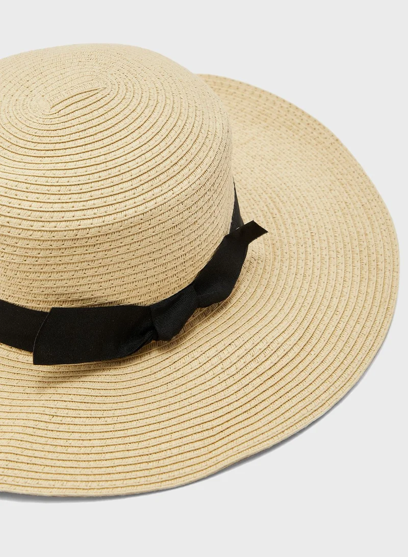 دوروثي بيركنز Bow Trim Boater Hat