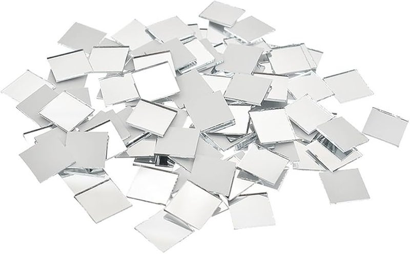 Rose Gold Self Adhesive Mirror Mosaic Tiles 10x10mm For DIY Disco Ball Craft Wall Decor - Image 1