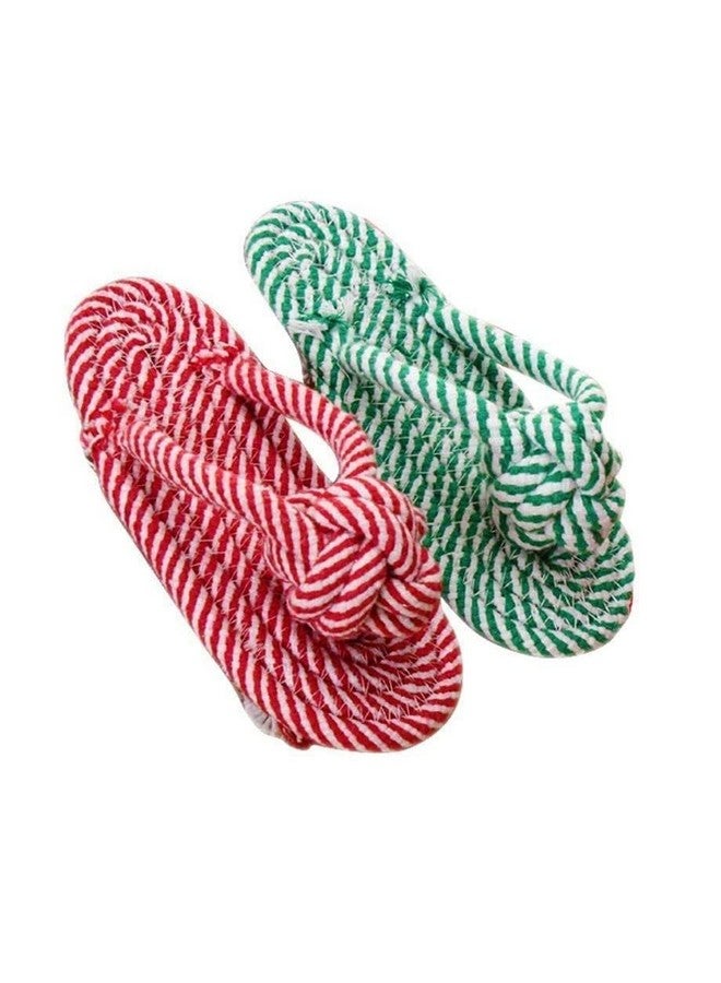 بت مجموعة حبل للكلاب مكونة من 3 ألعاب متينة لمضغ الأسنان وإحضارها للجراء والكلاب الصغيرة إلى الصغيرة الحجم (قد يختلف اللون) - Image 4